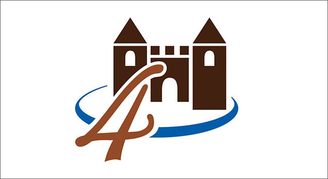 Logo der Vier-Schlösser-Radtour durch Herten, Marl, Gelsenkirchen