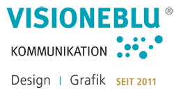 Logo VISIONEBLU Kommunikation Design|Grafik seit 2011